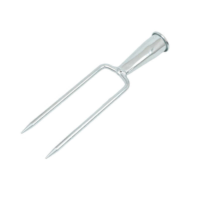 Steel fork, stackable fork, three-toothed fork, two-toothed agricultural and gardening fork, garden tool fork, lawn fork, large-sized steel fork