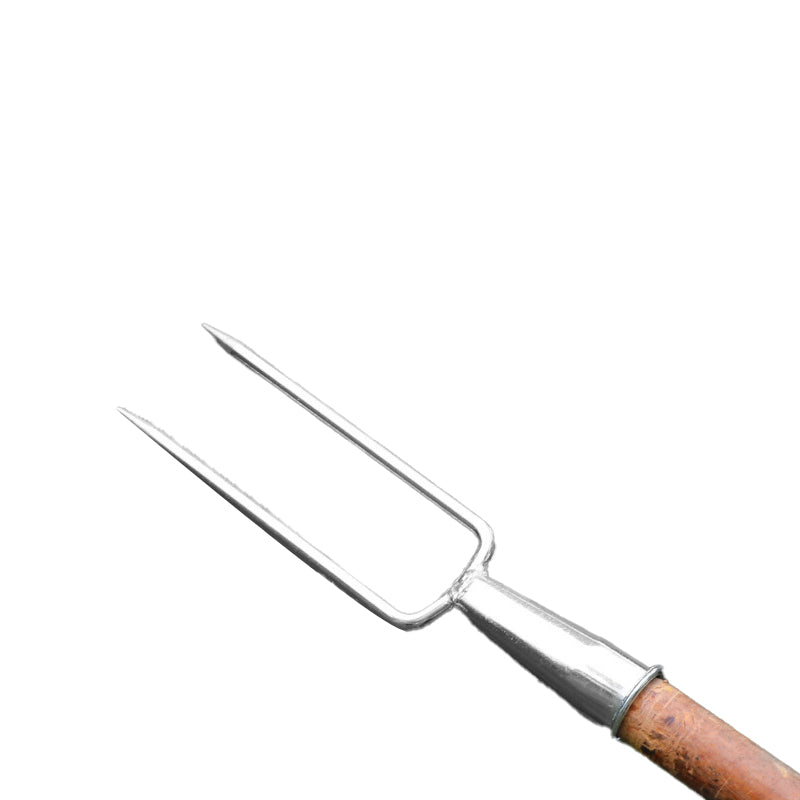Steel fork, stackable fork, three-toothed fork, two-toothed agricultural and gardening fork, garden tool fork, lawn fork, large-sized steel fork