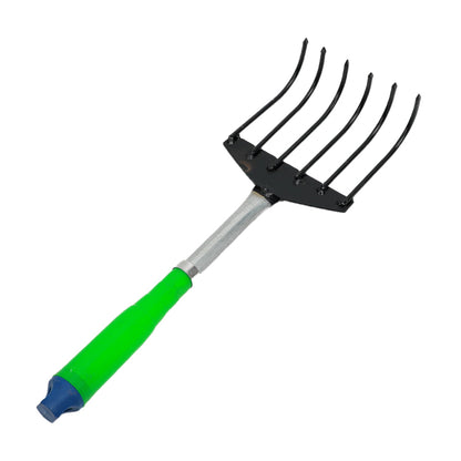 Six-toothed agricultural double-color iron household gardening rake