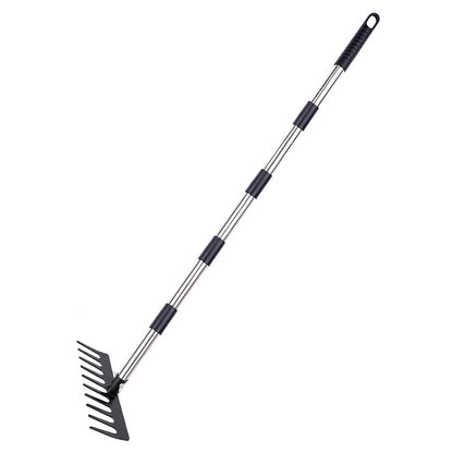 Stainless steel handle ¨C Household gardening rake