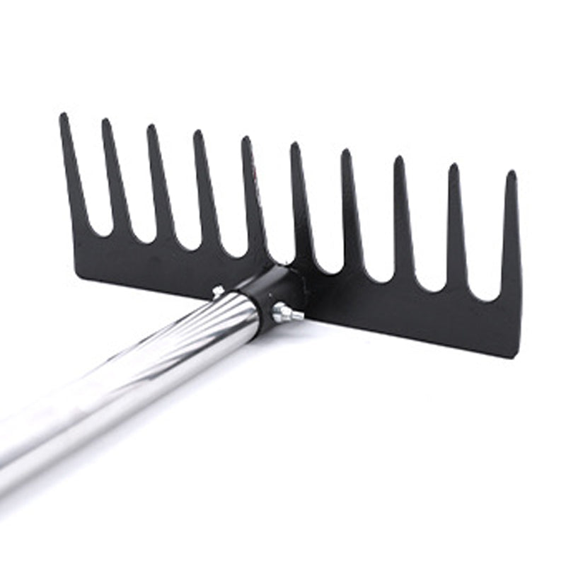 Stainless steel handle ¨C Household gardening rake