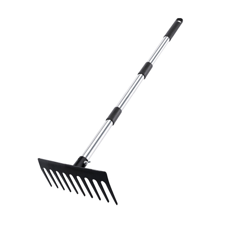 Stainless steel handle ¨C Household gardening rake