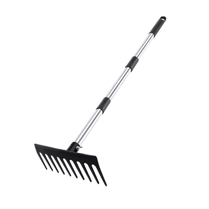 Stainless steel handle ¨C Household gardening rake