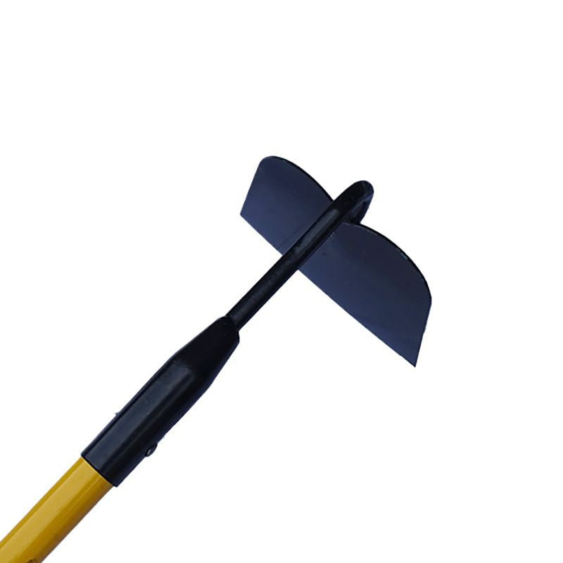 Outdoor agricultural tool ¨C small fibrous-handled hoe; reinforced manganized steel hoe