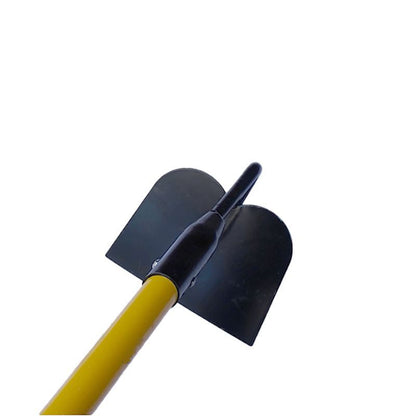 Outdoor agricultural tool ¨C small fibrous-handled hoe; reinforced manganized steel hoe
