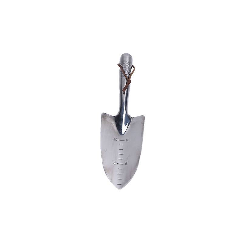 Stainless steel shovel with wooden handle