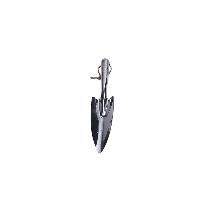 Stainless steel shovel with wooden handle