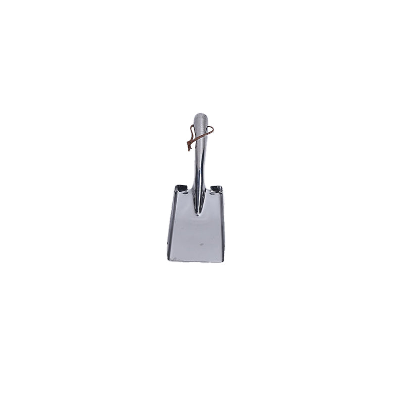 Stainless steel shovel with wooden handle