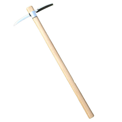 Stainless steel pickaxe ¨C ideal for clearing land or digging soil with a small pick head