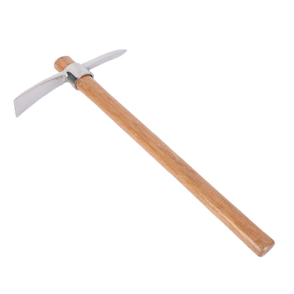 Stainless steel dual-purpose pickaxe ¨C ideal for weeding, digging, and outdoor gardening tasks ¨C compact pickaxe head