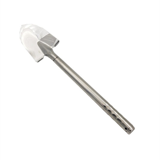 Medium-sized stainless steel integrated shovel and mirror-shaped bonsai transplanting tool ¨C small iron trowel for single-handed gardening and potted plant transplantation