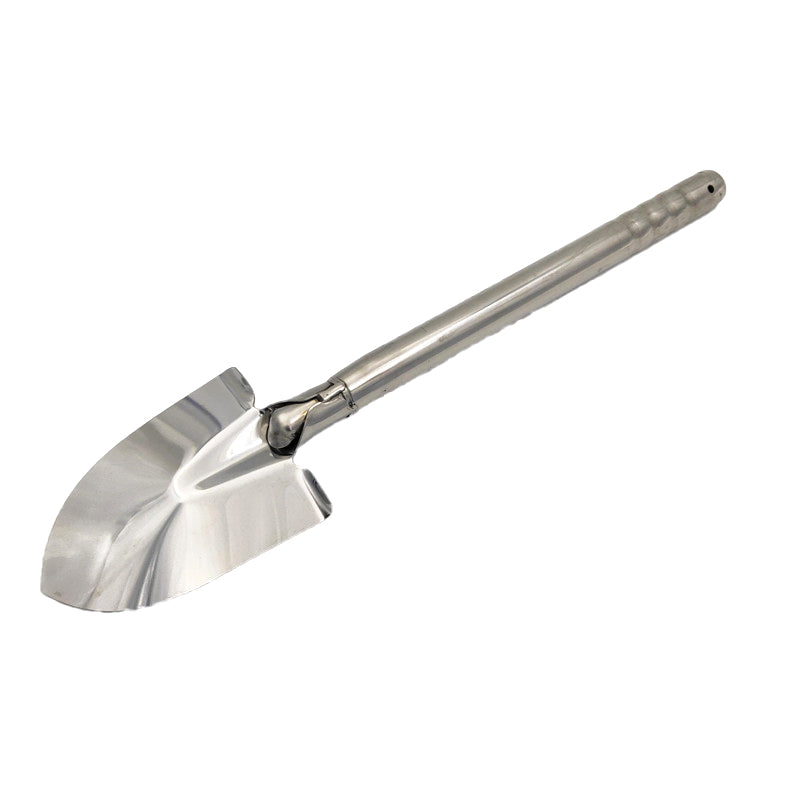 Medium-sized stainless steel integrated shovel and mirror-shaped bonsai transplanting tool ¨C small iron trowel for single-handed gardening and potted plant transplantation