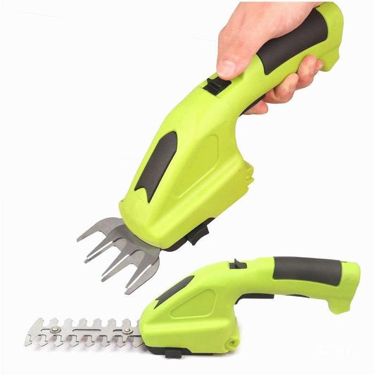 Electric mini hedge trimmer, handheld rechargeable lithium-ion shears, lawn trimmer