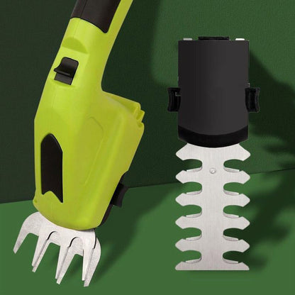 Electric mini hedge trimmer, handheld rechargeable lithium-ion shears, lawn trimmer