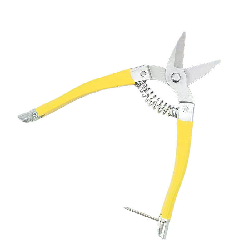 Stainless steel fruit harvesting and pruning garden scissors