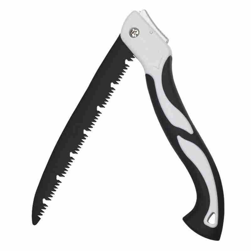 Folding saw, woodworking saw, household three-sided toothed hand saw, fruit tree pruning saw, garden saw, outdoor logging saw
