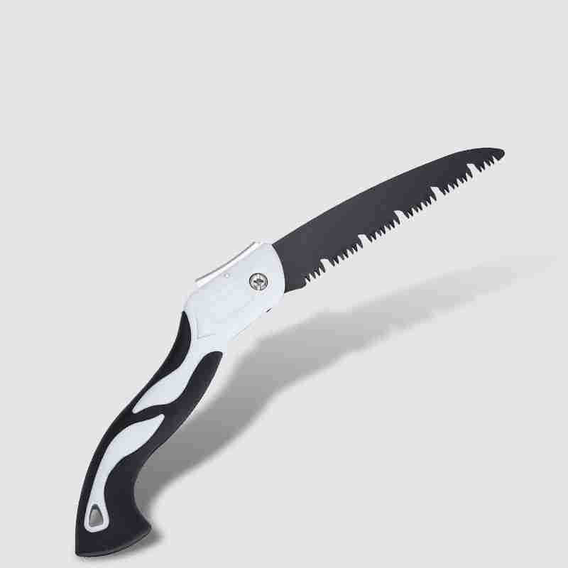 Folding saw, woodworking saw, household three-sided toothed hand saw, fruit tree pruning saw, garden saw, outdoor logging saw