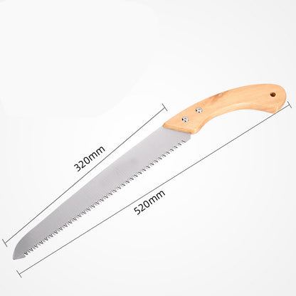 Wooden handle garden saw, woodworking saw, folding saw, branch saw, fruit tree saw, straight saw for fruit trees and gardens