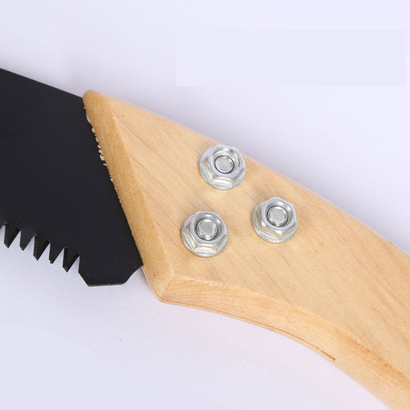 Curved saw, garden hand saw, pruning saw, three-sided toothed saw, wooden handle hand saw