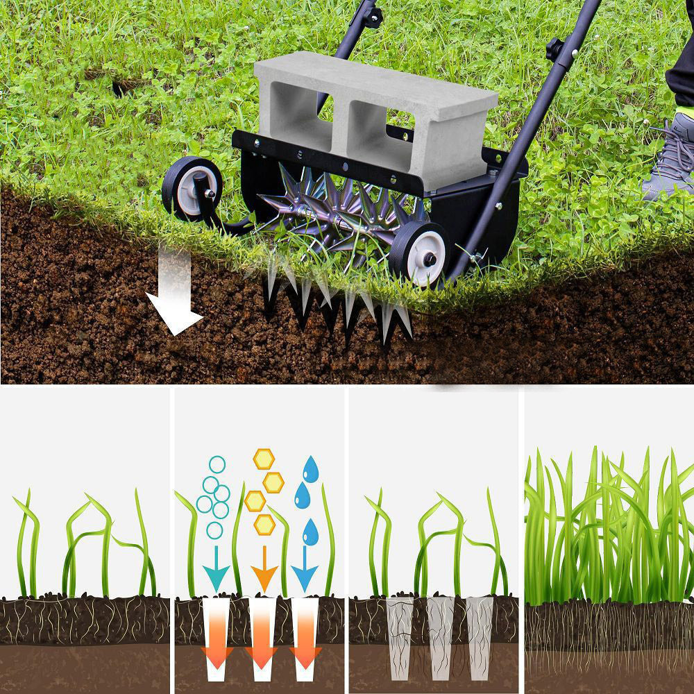 Lawn aerator, small planting lawn aerator, soil loosening truck