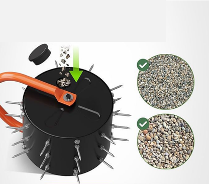 Multi-functional lawn aerator, detachable roller lawn loosener