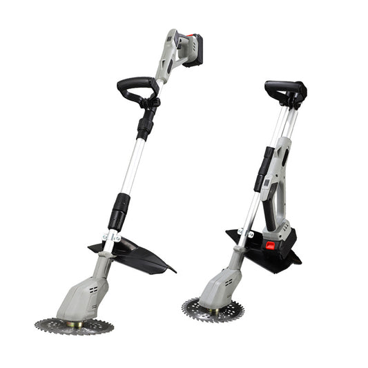 Foldable lithium battery brushless lawnmower, garden lawn mower, handheld lawn mower