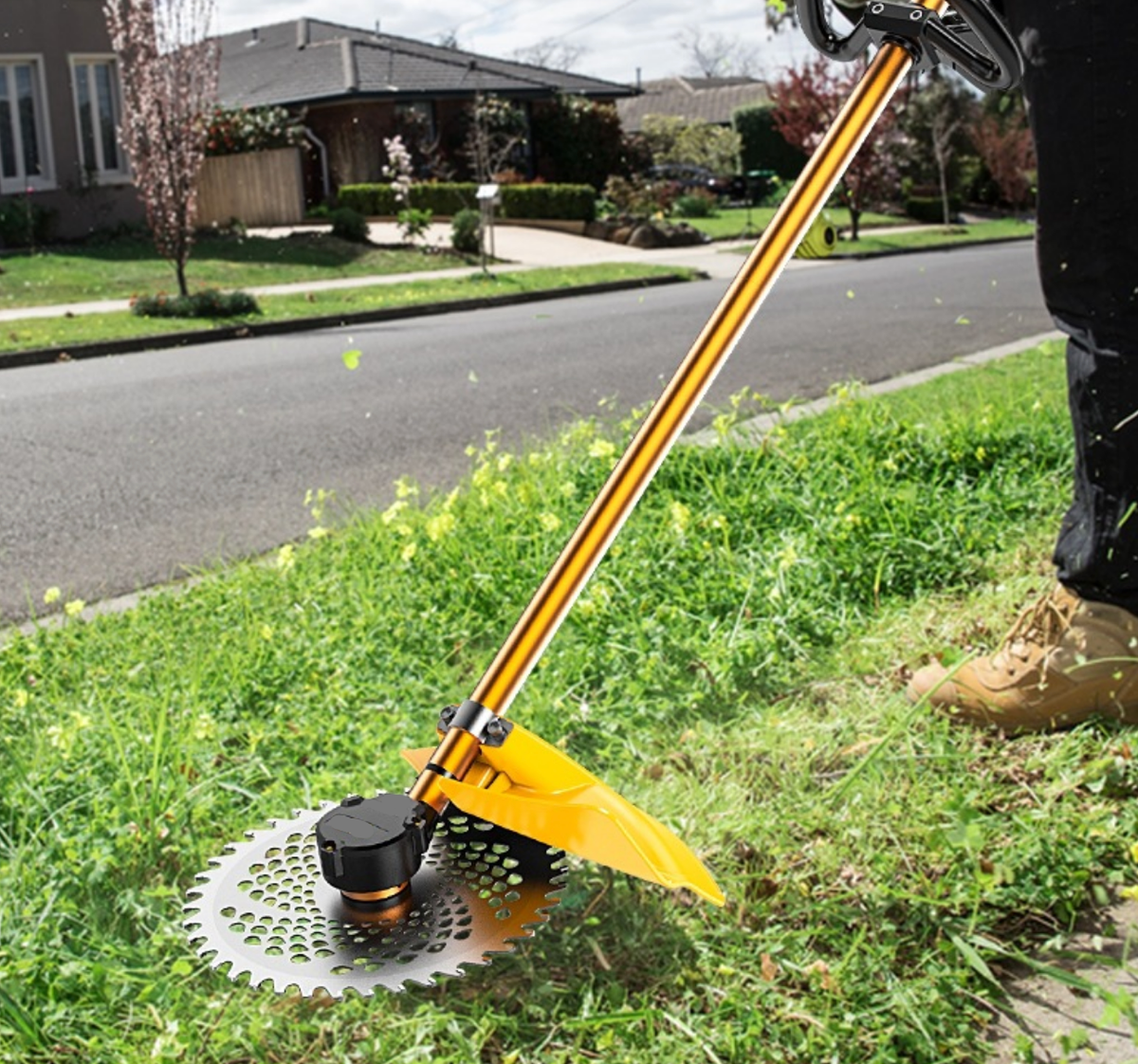 220V high-power AC plug-in household lawn mower, garden lawn trimmer