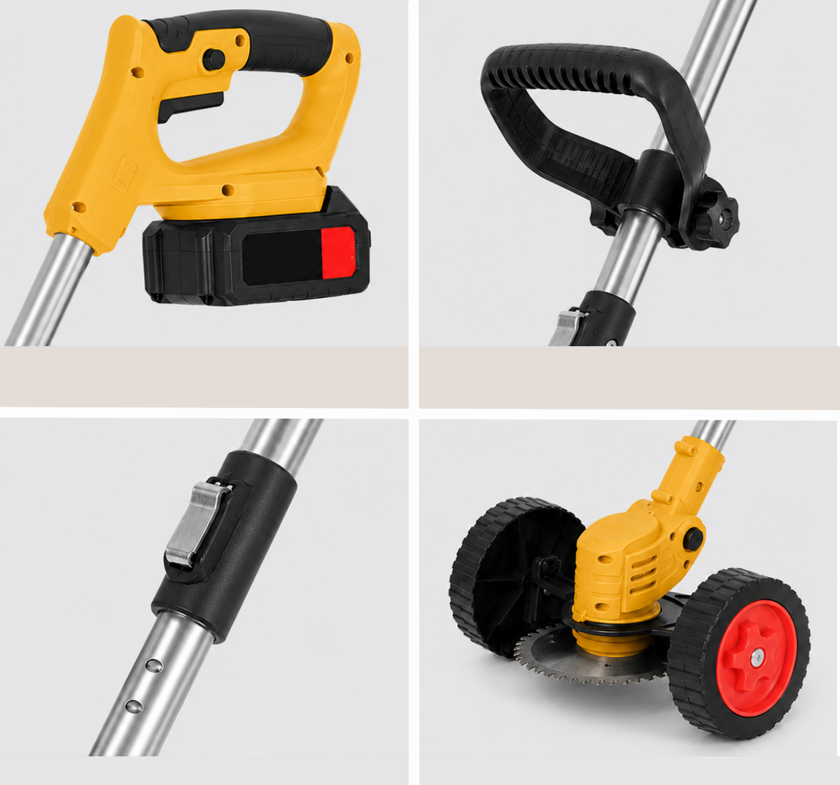 Rechargeable lawnmower, lithium battery, household lawn mower, electric lawn trimmer, garden trimmer, lawn mower, brush cutter