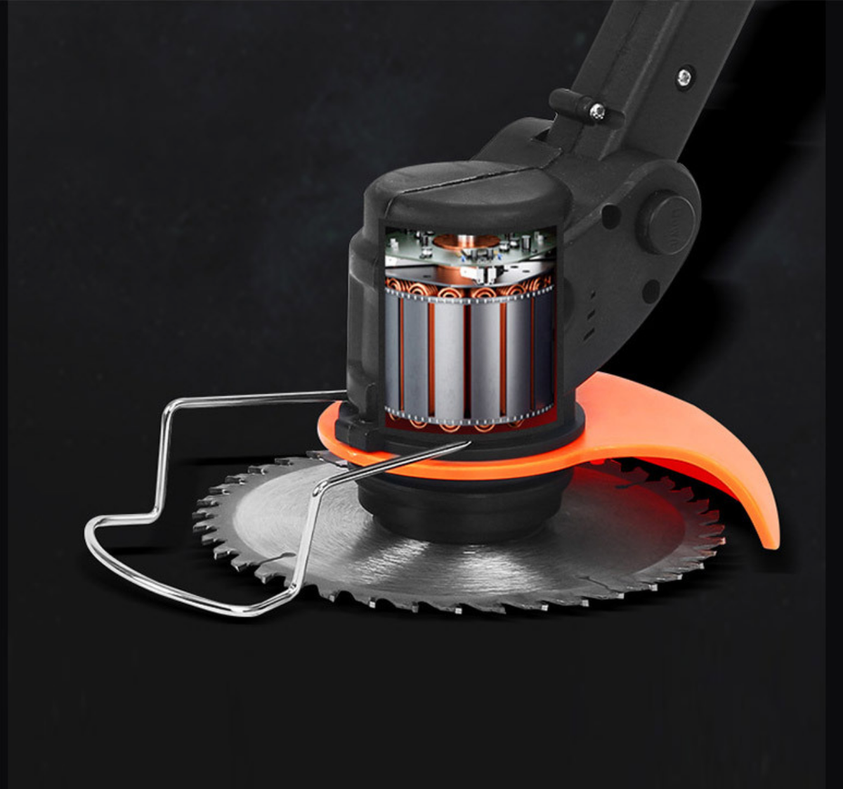 Lithium battery lawnmower, multi-functional household small wireless handheld lithium electric lawnmower, rechargeable weed cutter