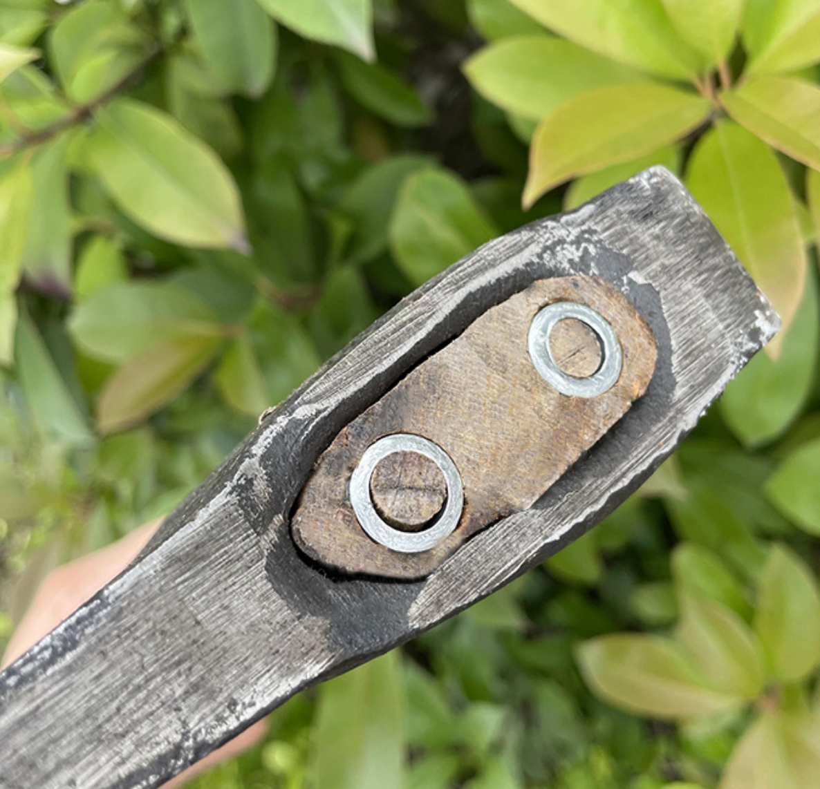 Axe with forged steel rail for splitting wood, outdoor agricultural tool, oak handle, all-steel axe