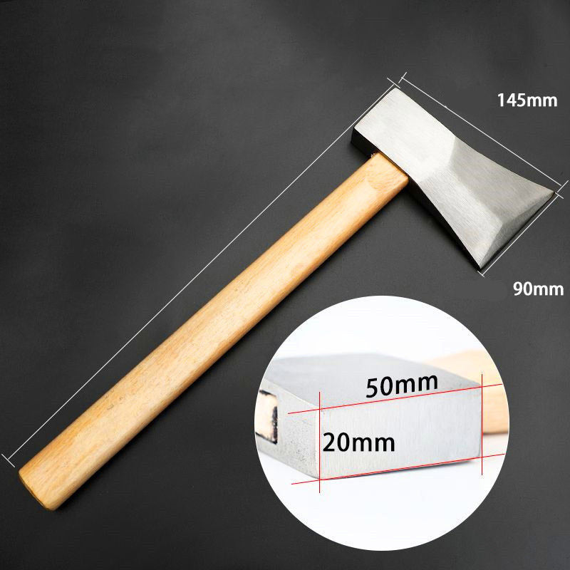 Woodworking axe, single-edged axe, rear-angle right-hand drawbar, logging axe, firewood chopping axe
