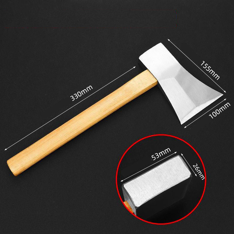 Woodworking axe, single-edged axe, rear-angle right-hand drawbar, logging axe, firewood chopping axe