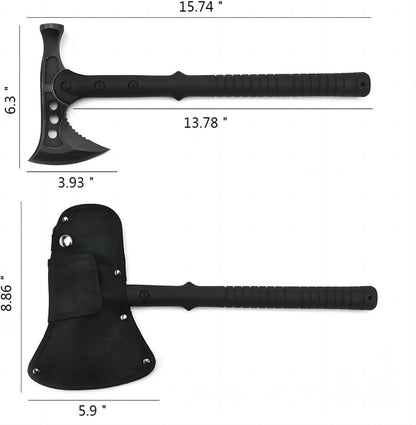 Multi-functional logging axe, outdoor axe, wilderness camping equipment, mountain-cutting axe, wood-chopping axe, battle axe