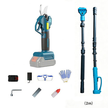 Electric high-branch saw, high-pole saw, aerial saw, pruning tool, rechargeable woodworking and gardening tools