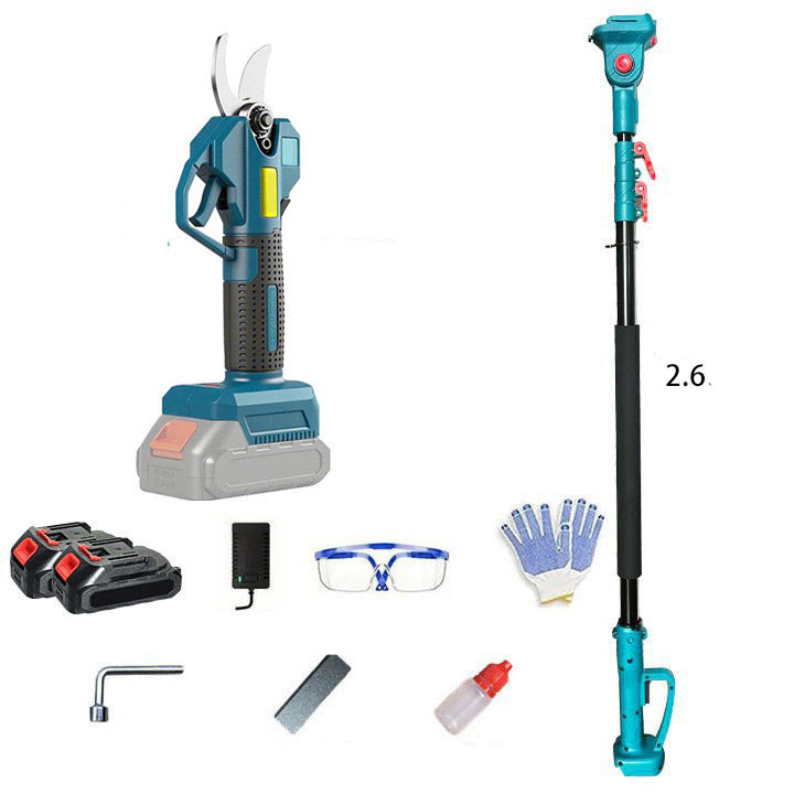 Electric high-branch saw, high-pole saw, aerial saw, pruning tool, rechargeable woodworking and gardening tools