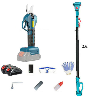 Electric high-branch saw, high-pole saw, aerial saw, pruning tool, rechargeable woodworking and gardening tools