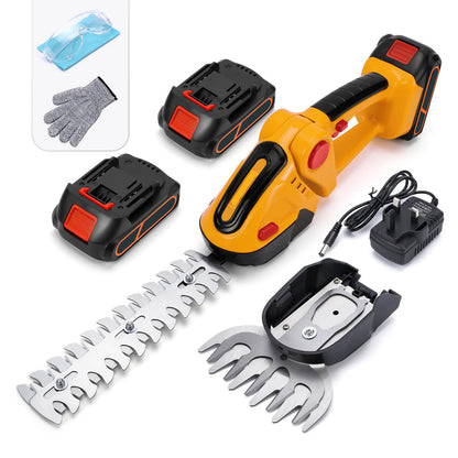 Lithium-ion handheld hedge trimmer, mini electric hedge cutter, lawn mower, fence trimmer, tea tree pruning shears