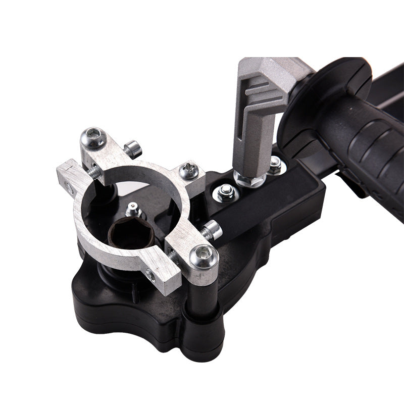 Angle grinder converted into a hedge trimmer, electric garden tool, tea tree trimmer, fence trimmer, tea leaf picker, lawn mower, landscaping tool