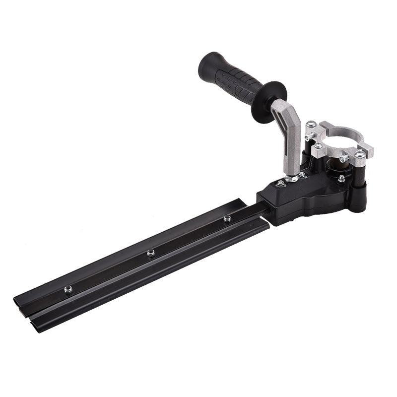 Angle grinder converted into a hedge trimmer, electric garden tool, tea tree trimmer, fence trimmer, tea leaf picker, lawn mower, landscaping tool