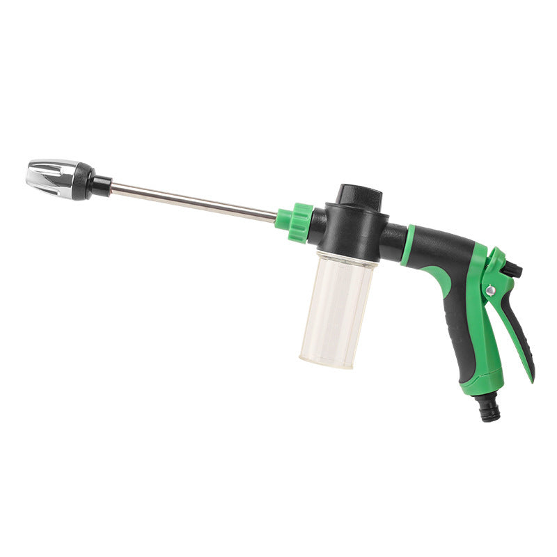 Universal household hose direct-connect bubble gun chassis for rinsing, gardening, watering, cleaning, and stain removal
