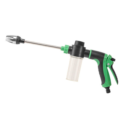 Universal household hose direct-connect bubble gun chassis for rinsing, gardening, watering, cleaning, and stain removal