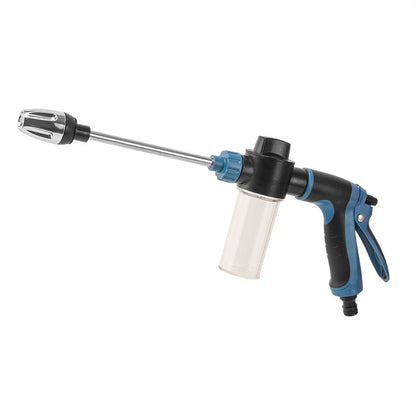 Universal household hose direct-connect bubble gun chassis for rinsing, gardening, watering, cleaning, and stain removal