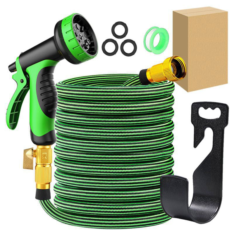 Braided garden hoses, high-pressure water guns, landscaping irrigation, car washing, and flower watering