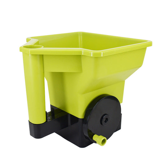 Portable sower; compact seeder; hand-operated gardening tool