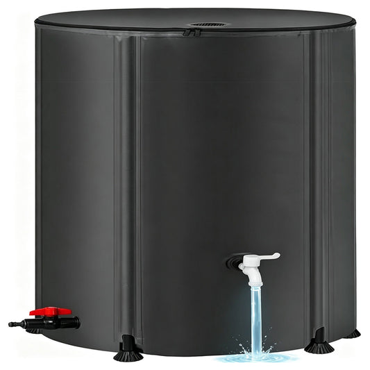 Rainwater collection container for courtyards and gardens ¨C outdoor water storage tank
