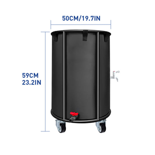 Garden rainwater collection tank ¨C Rainwater collector with wheels for water storage ¨C Mobile water storage tank (PVC waterproof)