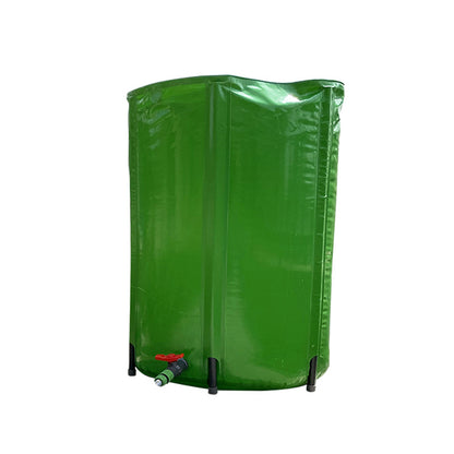 Outdoor rainwater collection and storage bucket ¨C foldable garden bucket for yard landscaping and irrigation ¨C featuring a foldable design