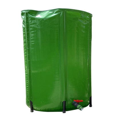 Outdoor rainwater collection and storage bucket ¨C foldable garden bucket for yard landscaping and irrigation ¨C featuring a foldable design