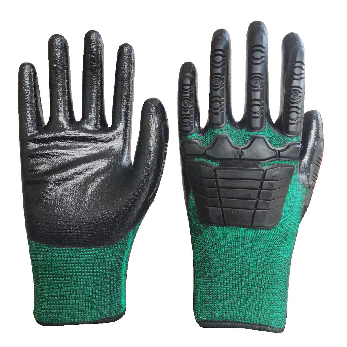 Anti-Impact Cut-Resistant Work Gloves, Anti-Slip Wear-Resistant Riding Protection Multi-Purpose Safety Gloves
