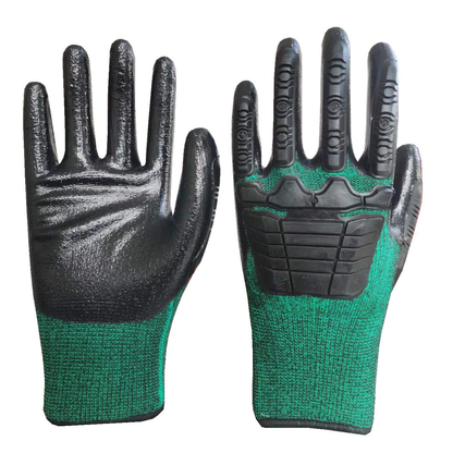 Anti-Impact Cut-Resistant Work Gloves, Anti-Slip Wear-Resistant Riding Protection Multi-Purpose Safety Gloves